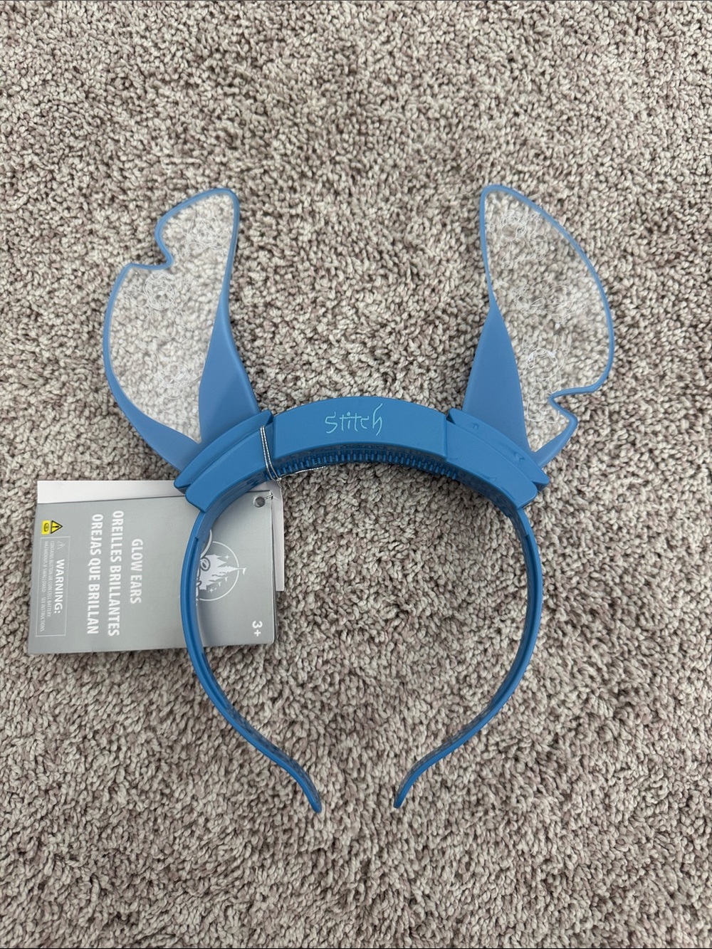 Disney Blue Stitch Light-Up Ear Headband